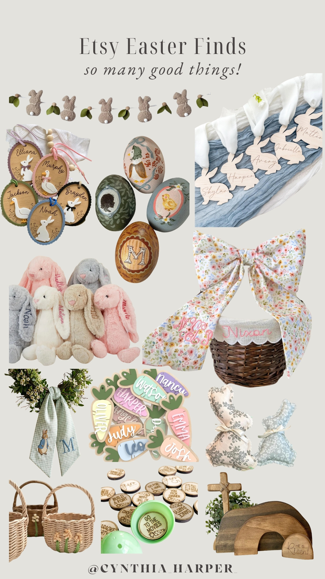 The sweetest Easter finds from Etsy!🐰

#EasterDecor #EtsyFinds #SpringStyle 

 