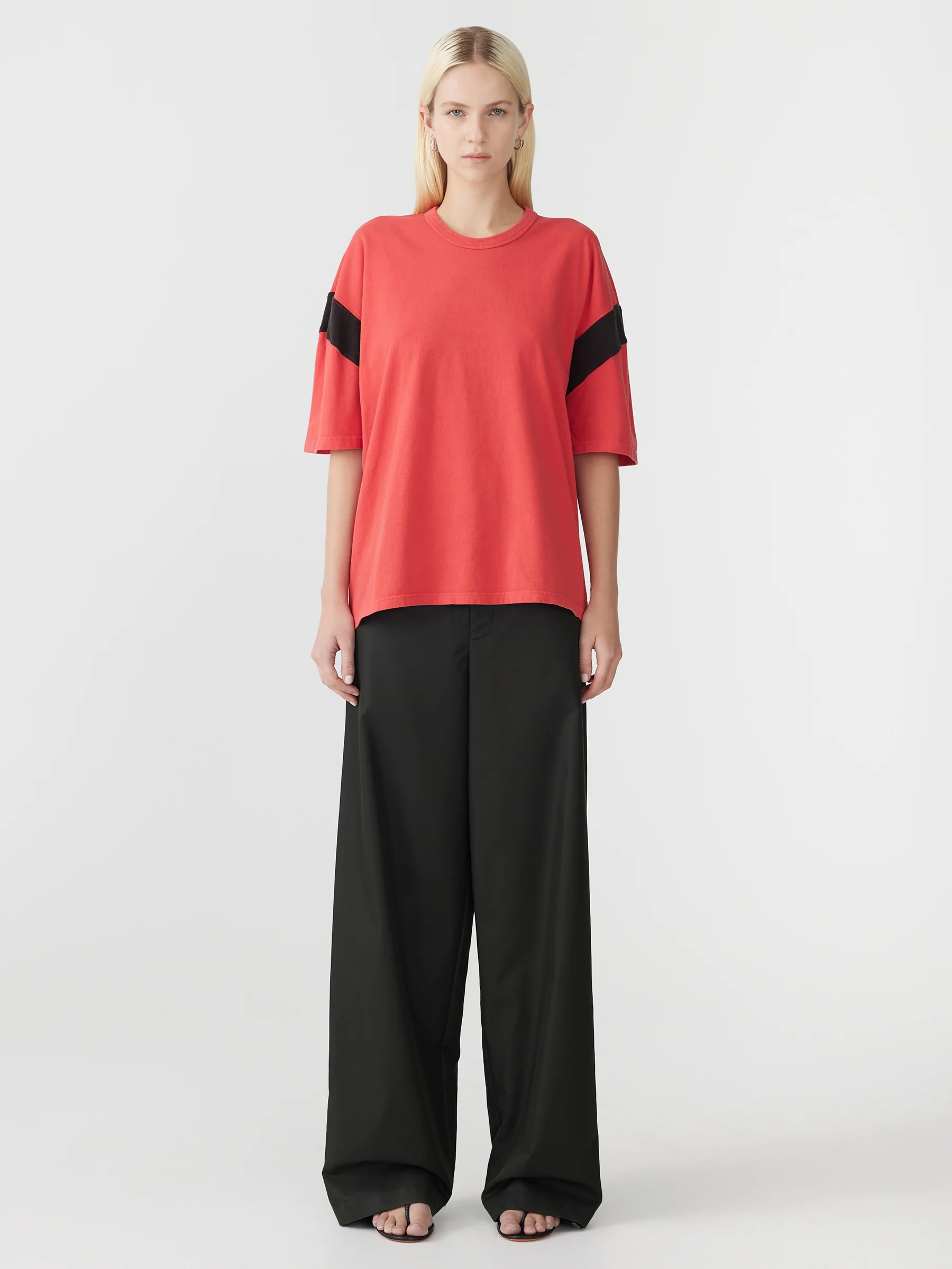 dyed O/S rib detail t.shirt | Bassike