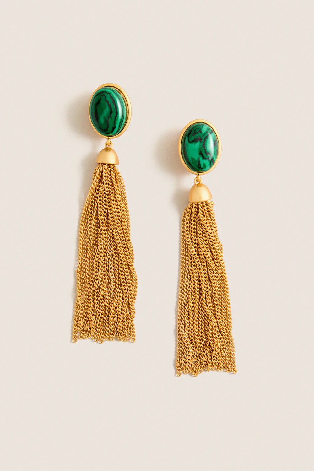 Gold and Green Vega Earrings | Tuckernuck (US)