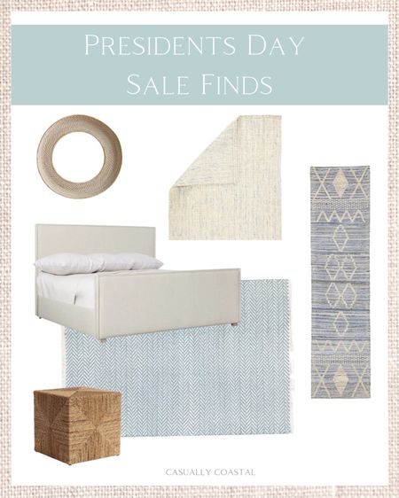 A round-up of some of my favorite President's Day sale finds!
-
home decor, coastal home decor, beach house decor, bedroom furniture, white upholstered beds, beds on sale, woven cubes, woven decor, woven mirrors, 30" round mirrors, 30" woven mirrors, woven side table, coastal rugs, blue and white rugs, neutral rugs, bedroom rugs, living room rugs, coastal runners, blue and white runners, serena & lily rugs, jute rugs

#LTKhome #LTKsalealert #LTKFind