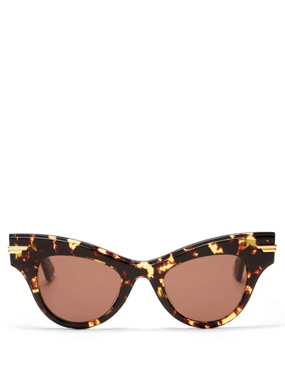 Cat-eye acetate and metal sunglasses | Matches (US)