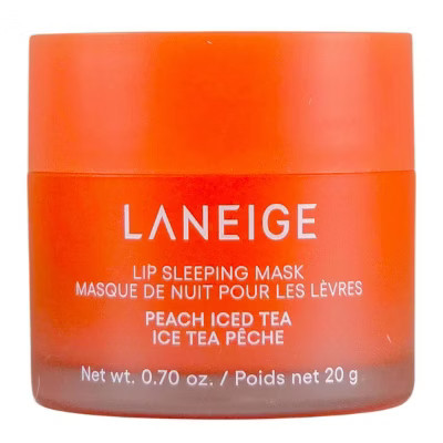 Laneige Lip Sleeping Mask -0.70 oz (Peach Iced Tea ) - Wake Up To The Juicy Hydration of a Peach Iced Tea Dream | Target