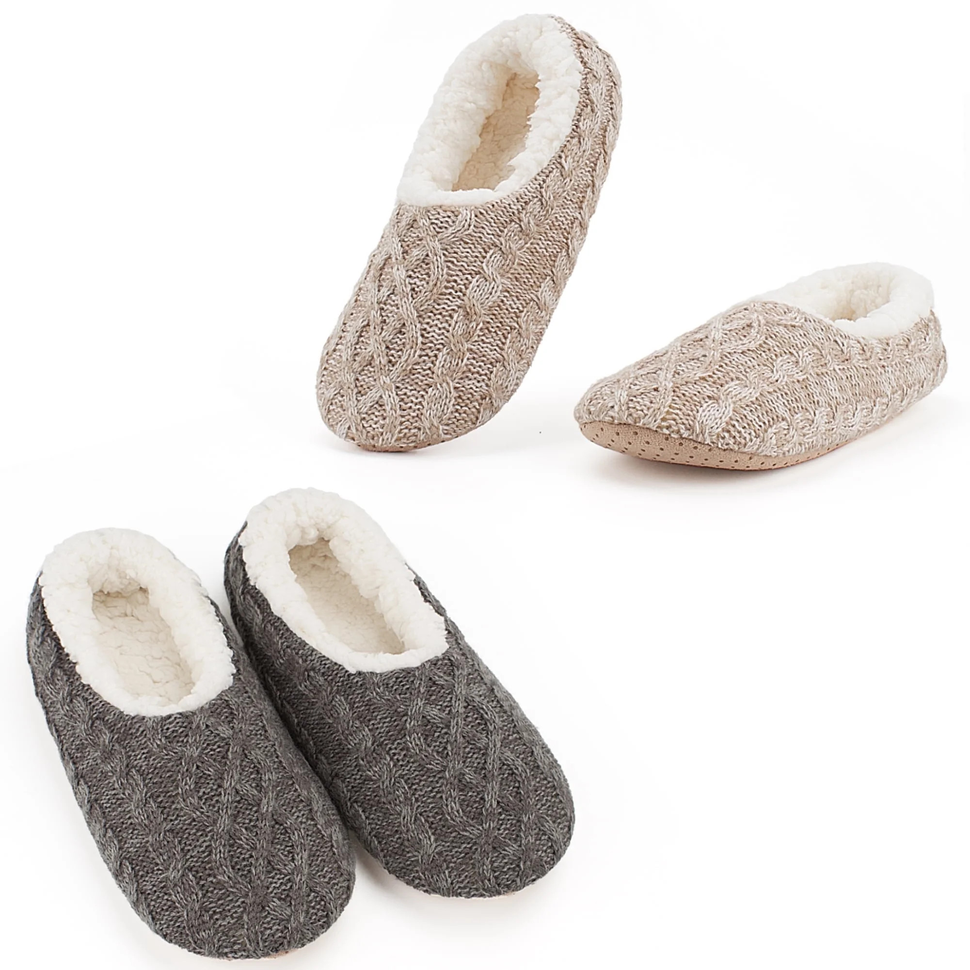 cosyone1997 2-Pair Women's Soft House Slippers, Fuzzy Cozy Warm Indoor Sock Shoes, Unique Birthda... | Walmart (US)