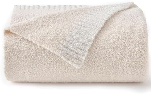Throw Blanket for Couch, Reversible Super Soft Fluffy Knit Blankets, Lightweight Cozy Blankets wi... | Amazon (US)