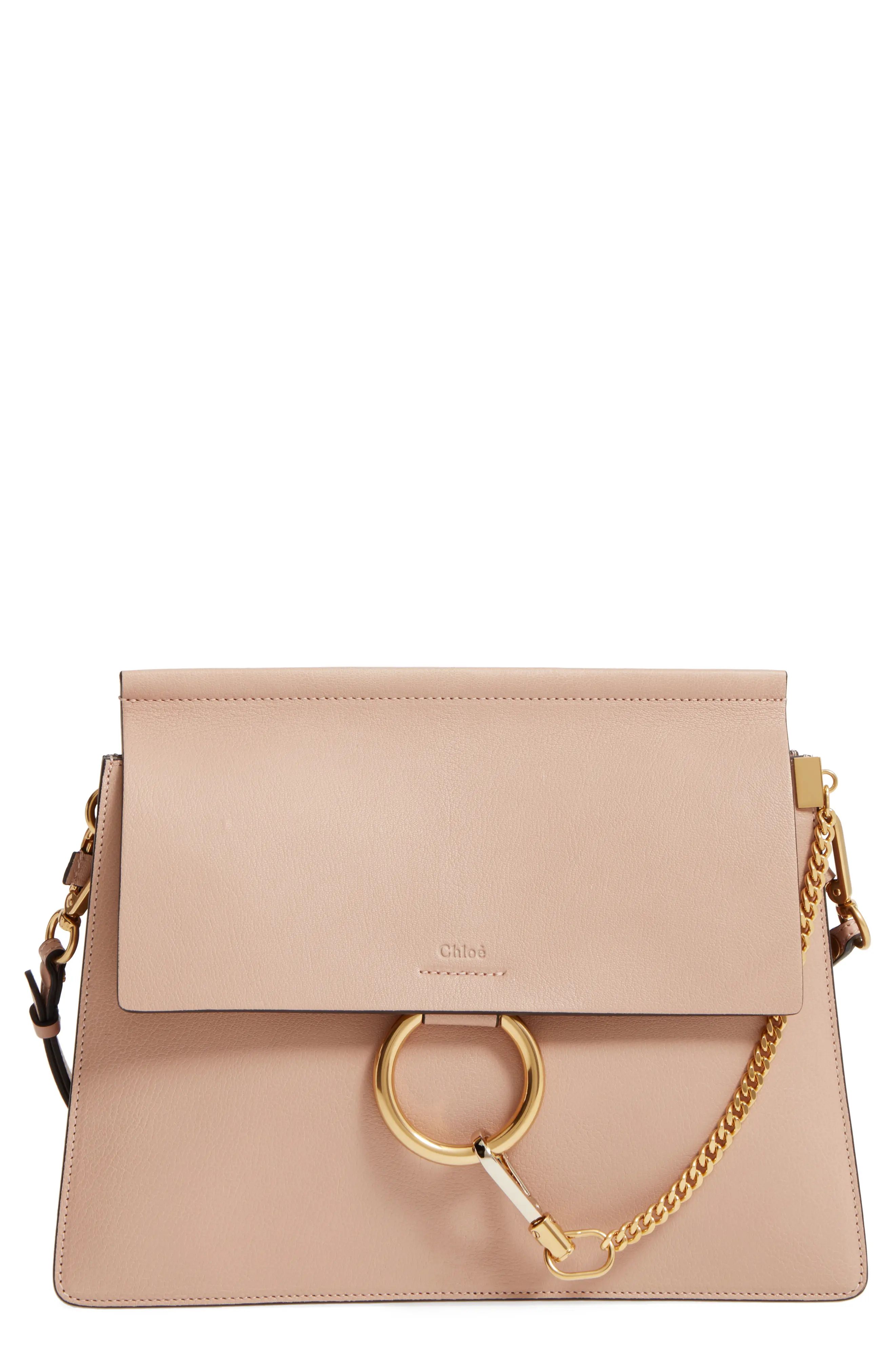 Faye Goatskin Leather Shoulder Bag | Nordstrom