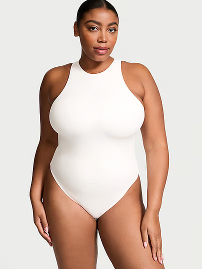 Bodywear By With FeatherSoft™ Innovation Tank Bodysuit, White/ivory, L - Women's Tops - Victoria's Secret | Victoria's Secret (US / CA )
