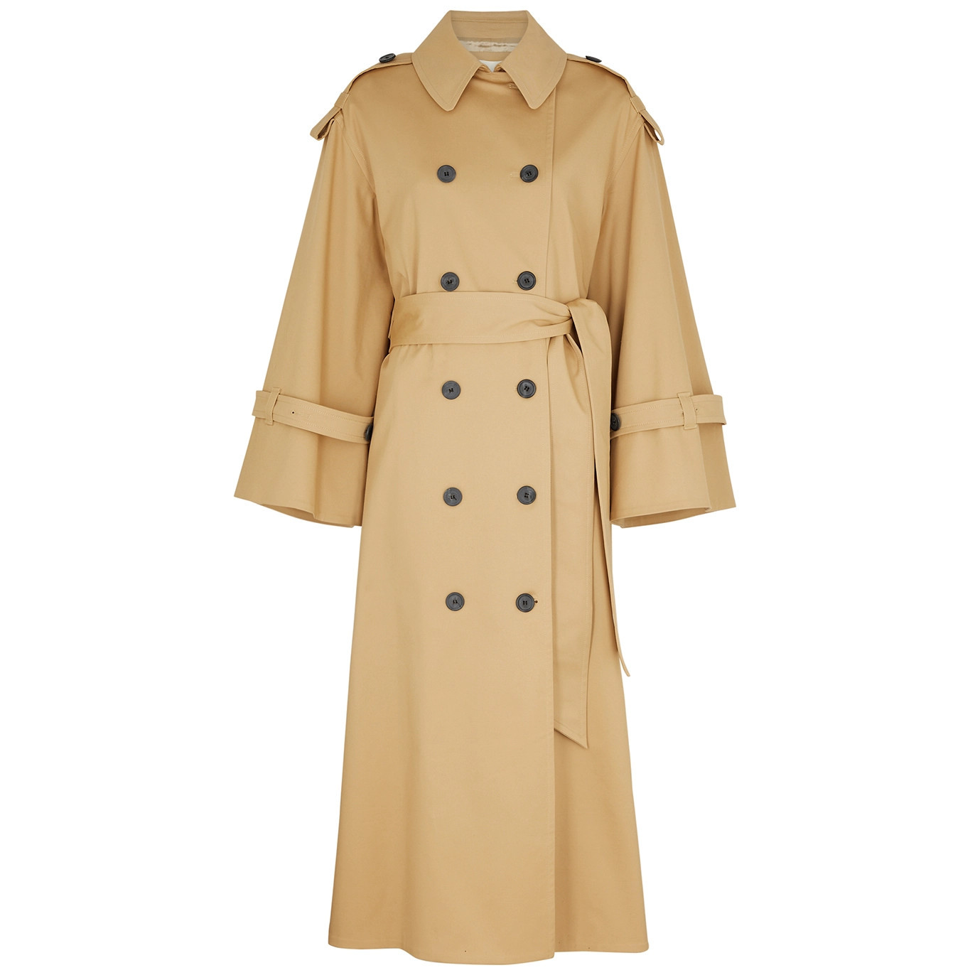 BY Malene Birger Alanis Stretch-cotton Trench Coat - Beige - 12 | Harvey Nichols (Global)