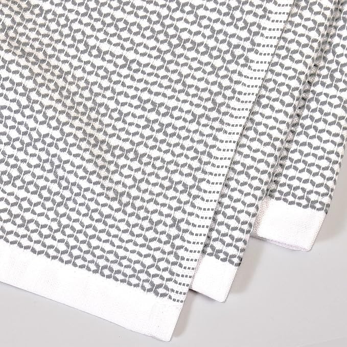 Realm 100% Cotton Dobby Textured Kitchen Dish Cloths | Nautical Blue 13" x 13" Inch Soft, Plush &... | Amazon (US)