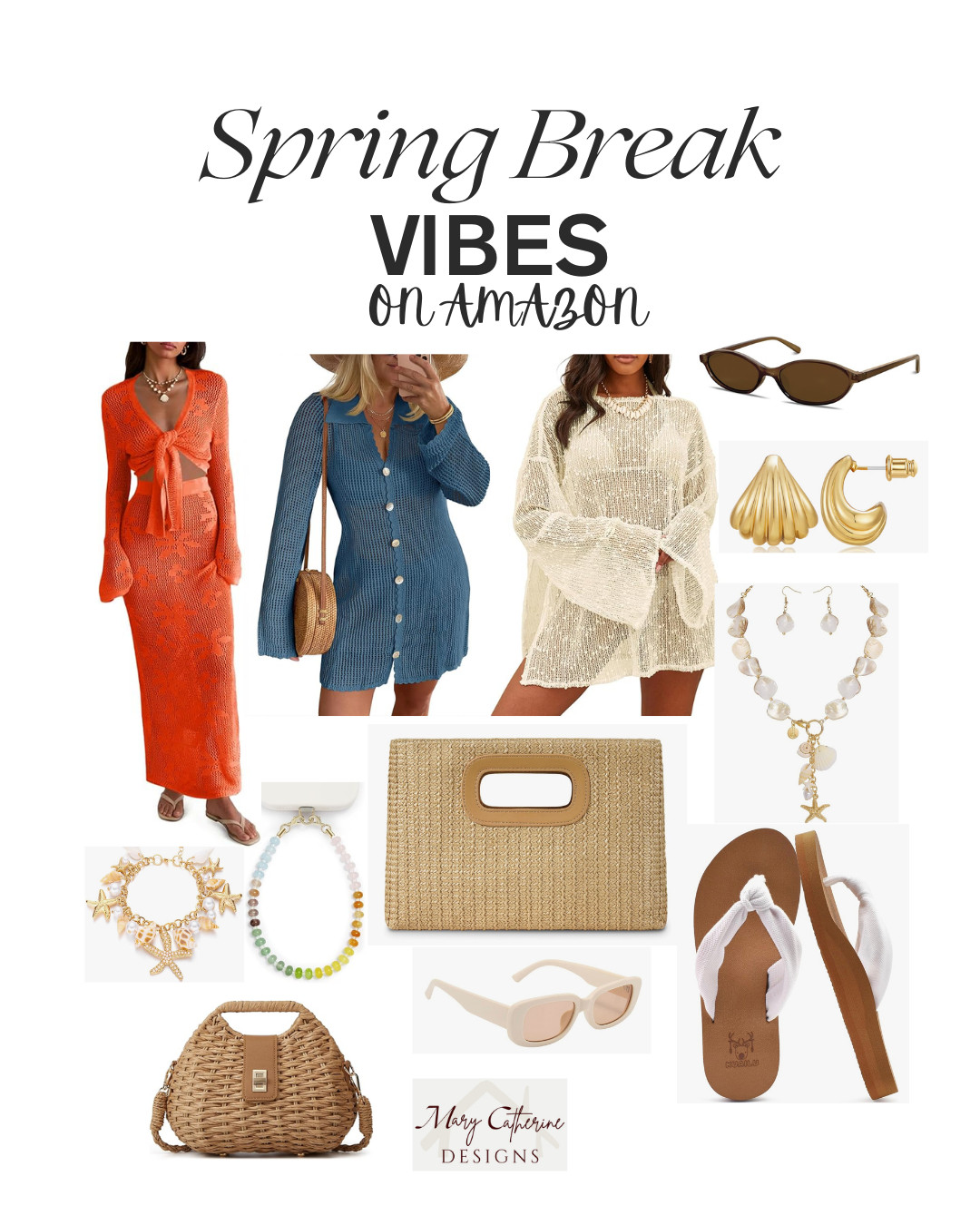 Spring break style inspo ☀️ Beachy outfits, cute handbags, sunglasses, sandals, jewelry & effortless vacation looks—all from my Amazon finds. Even if you’re not traveling, you can still dress the part. #AmazonFinds #SpringBreakStyle #VacationOutfits #BeachStyle 

 #LTKSpringSale #LTKSaleAlert #LTKSwim