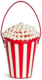 JW PEI Women's Skylar Faux Pearl Embellished Bucket Bag - Red | Amazon (US)