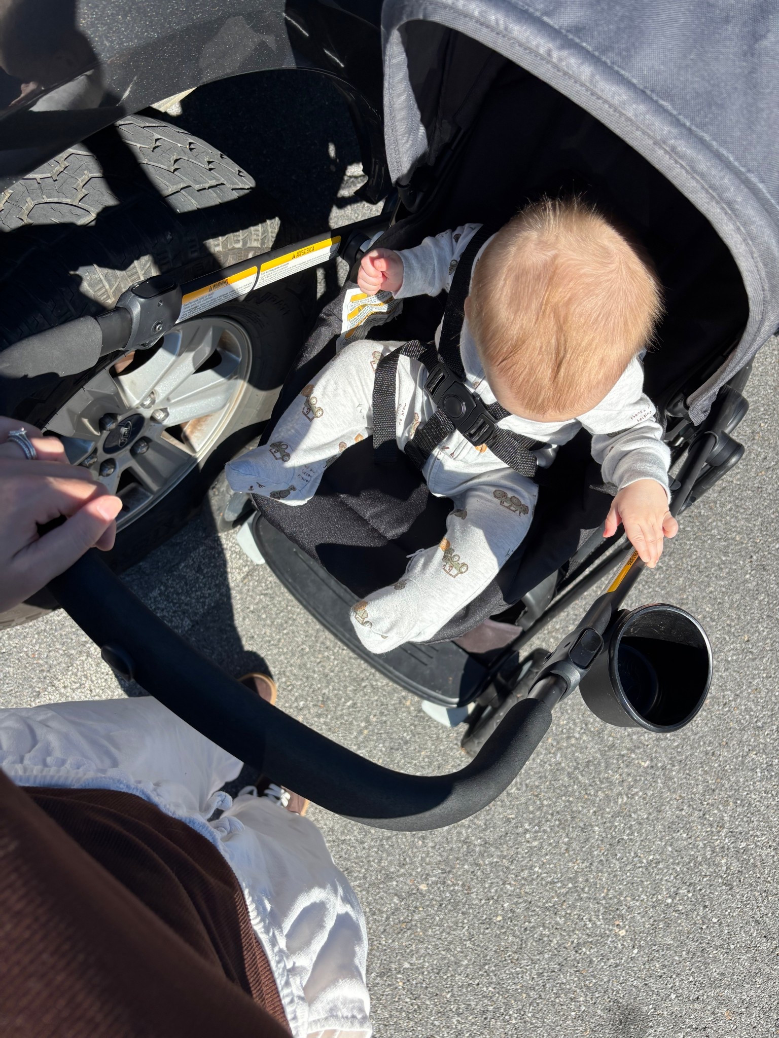 Running errands with the boys! This double stroller is a beast but so smooth! My friends all say the Nuna and Mockingbird basically dumps their kids the second they hit anything other than paved road and this has been awesome on bumpier walks! How do I have a 3.5 yr old and a 6 month old 🥺 time slow downn

#LTKBaby #LTKKids #LTKFamily