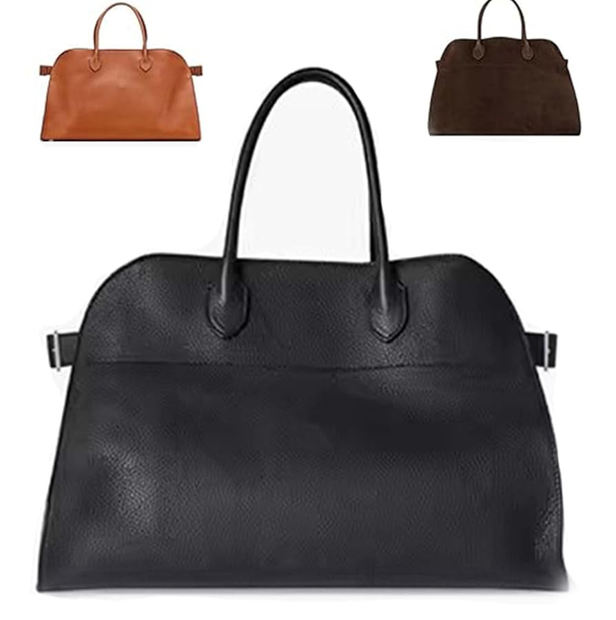 Large Bag In Leather for Women (Black Glossy) | Amazon (CA)
