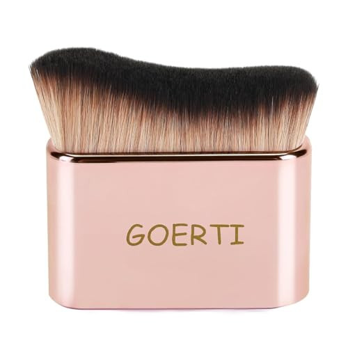 GOERTI Professional Body Makeup Brush, Kabuki Foundation Brush Makeup Brush, Self Tanner Brush, Self Tanning Applicator, Blend & Blur Body Bronzer Tan Brush for Lotion Cream Powder Liquid | Amazon (US)