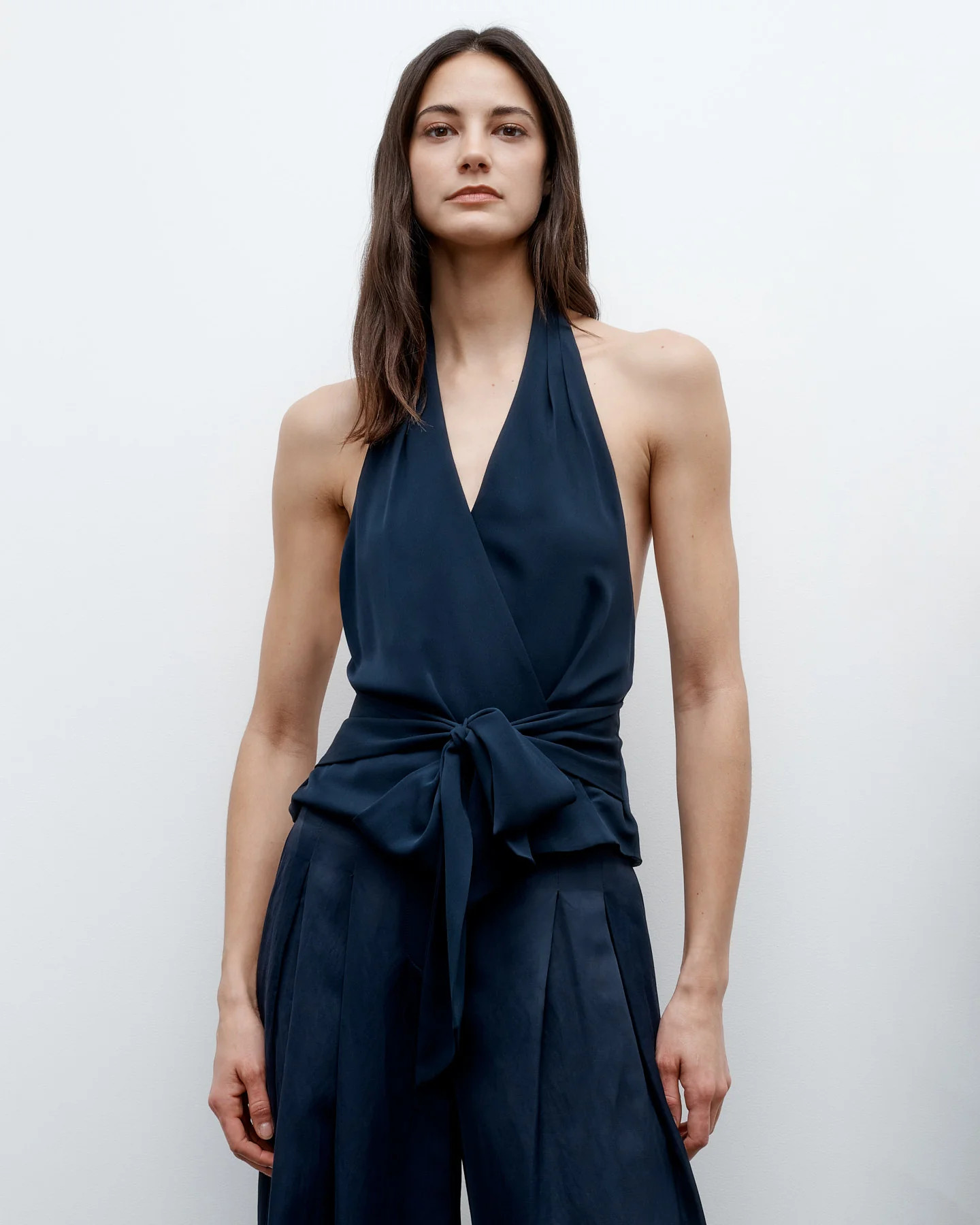 Wrapped Up Top in Stretch Silk Georgette | TWP