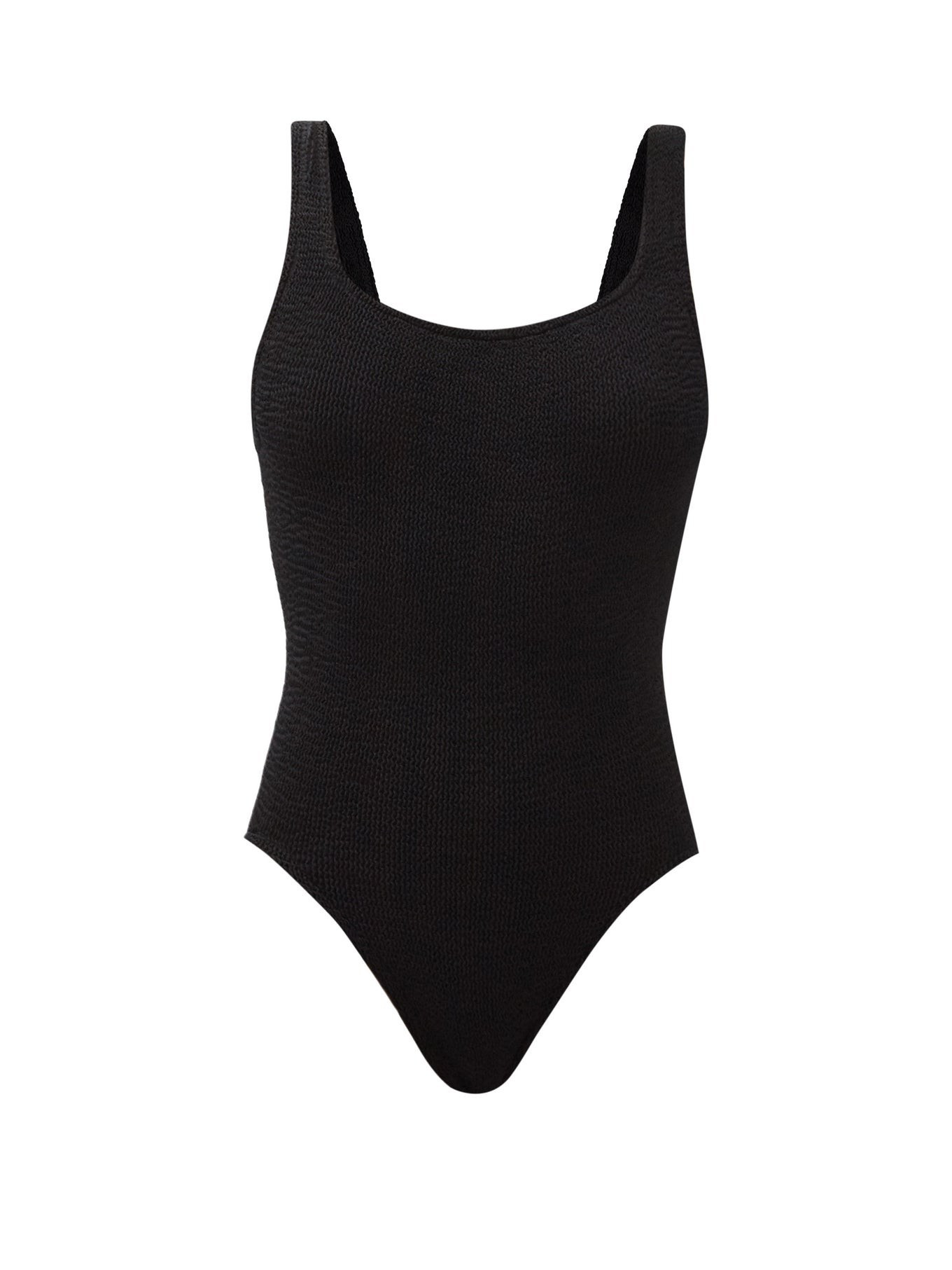 Square-neck crinkle-jersey swimsuit | Hunza G | Matches (US)