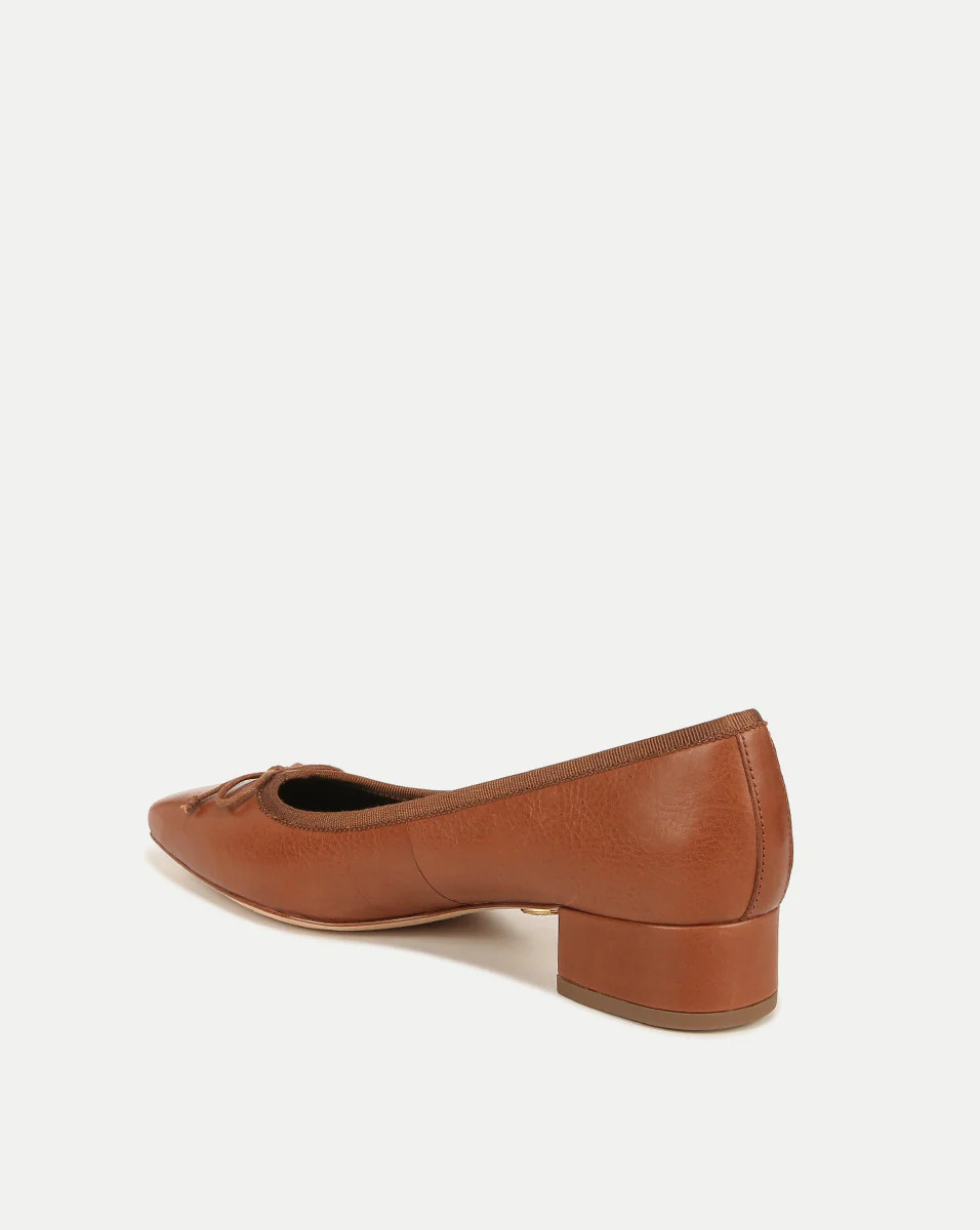 Cecile Leather Ballet Pump | Veronica Beard