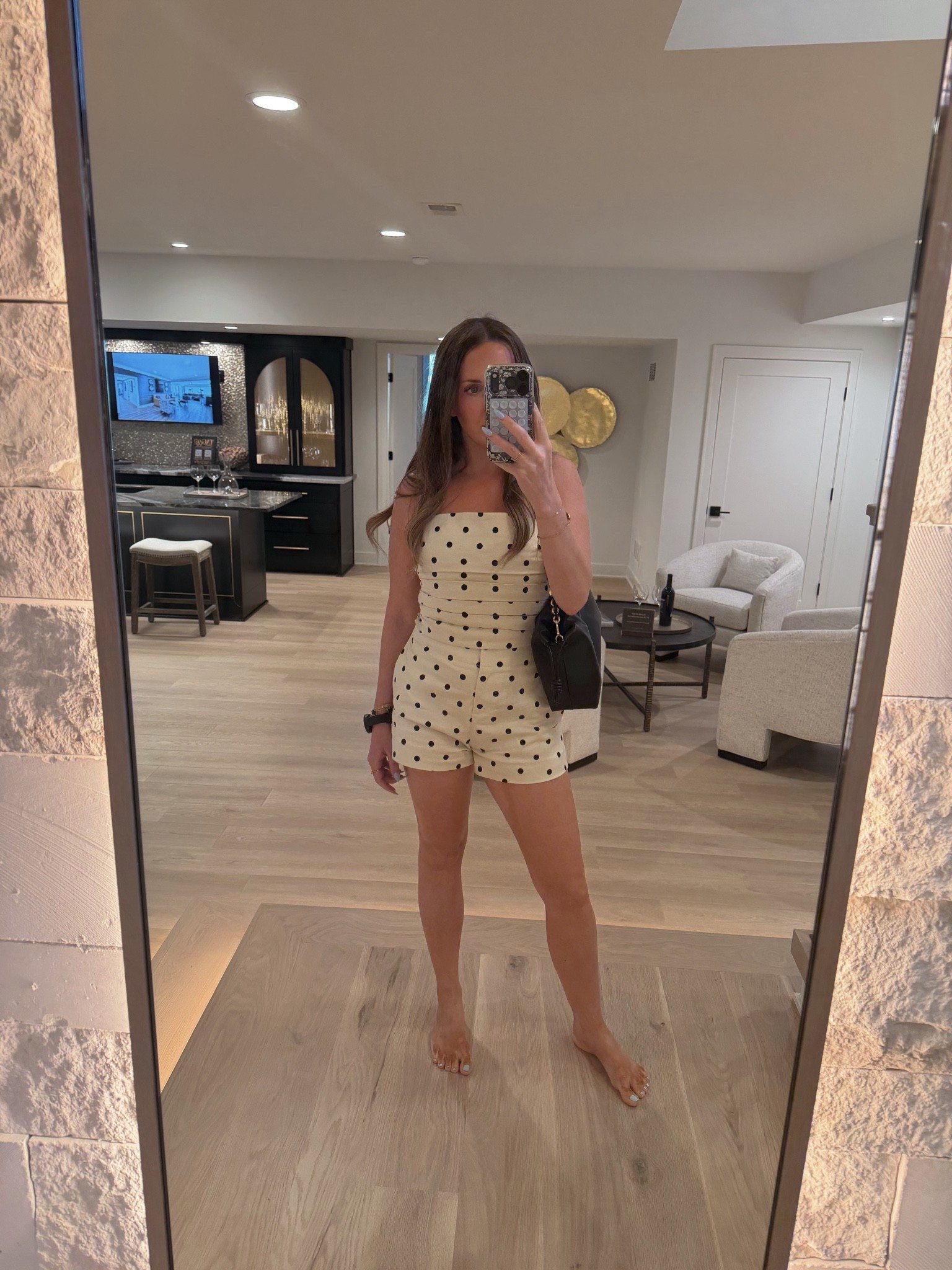 Love this polka dot set so much! Perfect for vacation or as separates for fall transition!

Wearing S in top (runs small) and XS in shorts(true to size)

#LTKootd #LTKOver40 #LTKPetite
