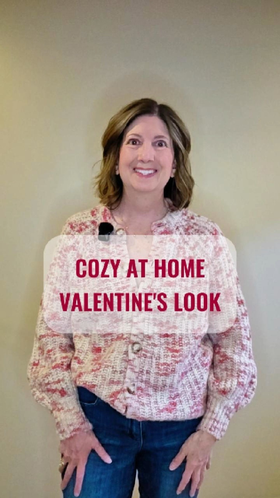 This multi-toned pink cardigan is a fantastic cozy at home Valentine’s Day look! It’s soft and cozy with a slight bell sleeve detail. For those new to Sezane, knits run a bit large and I recommend sizing down by 1-2 sizes.

#LTKOver40 #LTKValentine #LTKSeasonal