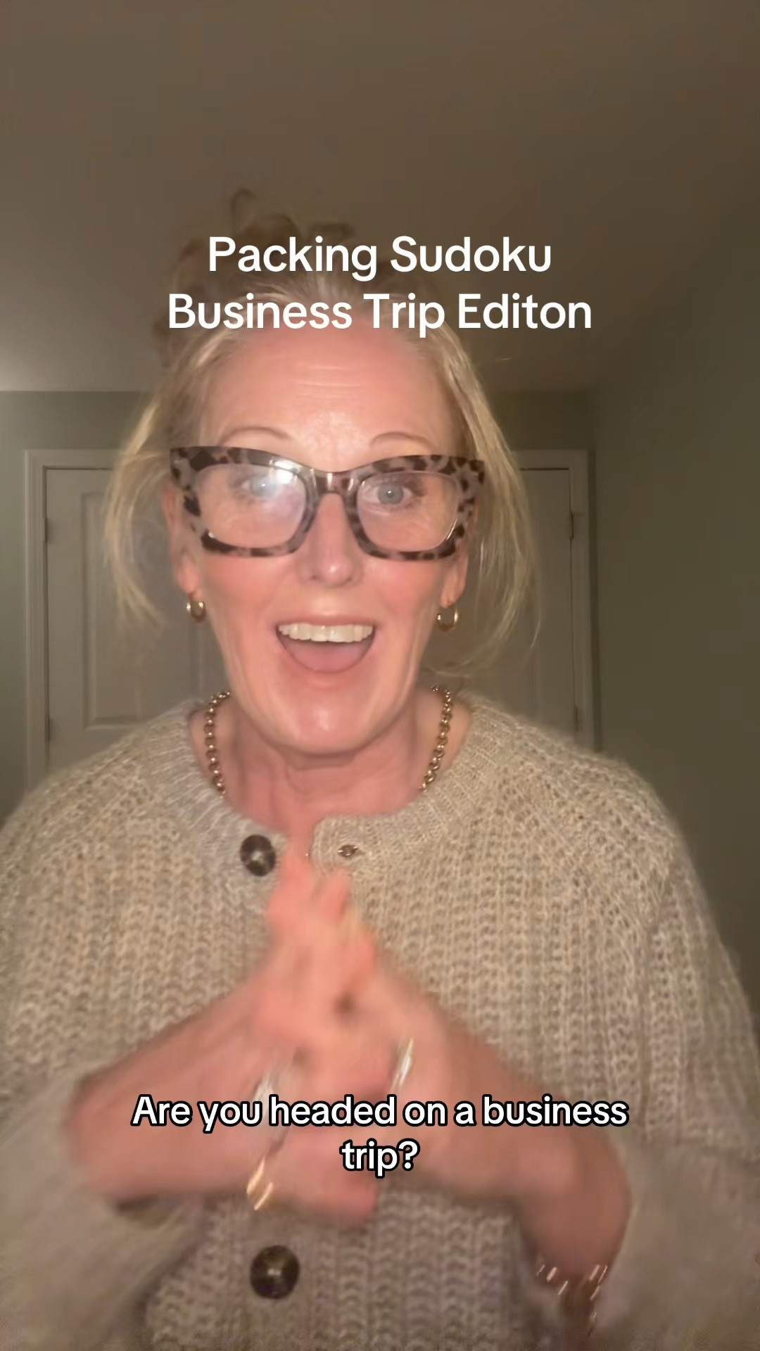 Want the easiest packing tip for a weeklong business trip (with a vacation weekend tacked on)? 
Business Travel Packing Sudoku. 
Exact pieces linked!
9 pieces. 27 outfits   