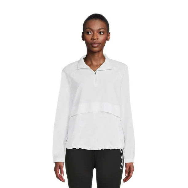 Avia Women's Pullover Mock Neck Quarter Zip Windbreaker Jacket | Walmart (US)