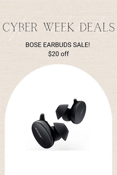 Bose earbuds on sale! 

#LTKCyberweek #LTKGiftGuide #LTKmens