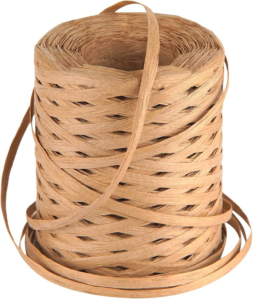 Raffia Ribbon for Gift Wrapping - Cuttte 218 Yards Raffia Yarn for Crocheting, Paper Ribbons for ... | Amazon (US)