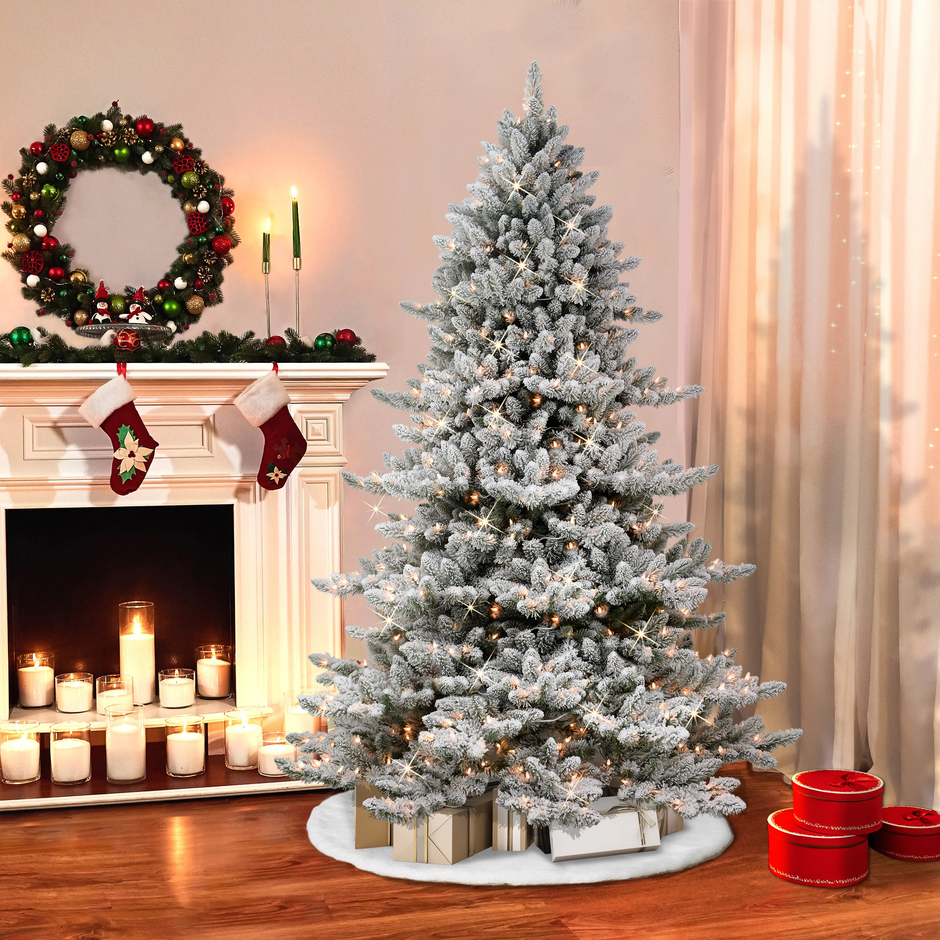 Lighted Artificial Spruce Christmas TreeByThe Holiday Aisle®4.6Rated 4.6 out of 5 stars.65 Revie... | Wayfair North America
