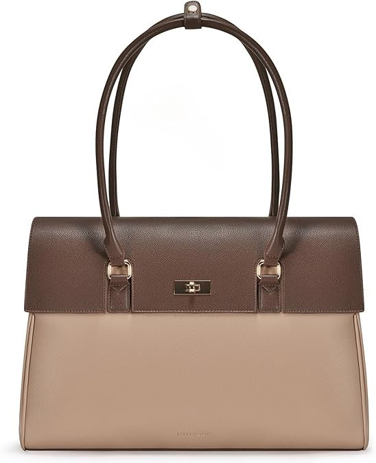 LOVEVOOK Laptop Bag for Women Work Tote Messenger Bag Waterproof Business Office Professional Han... | Amazon (US)