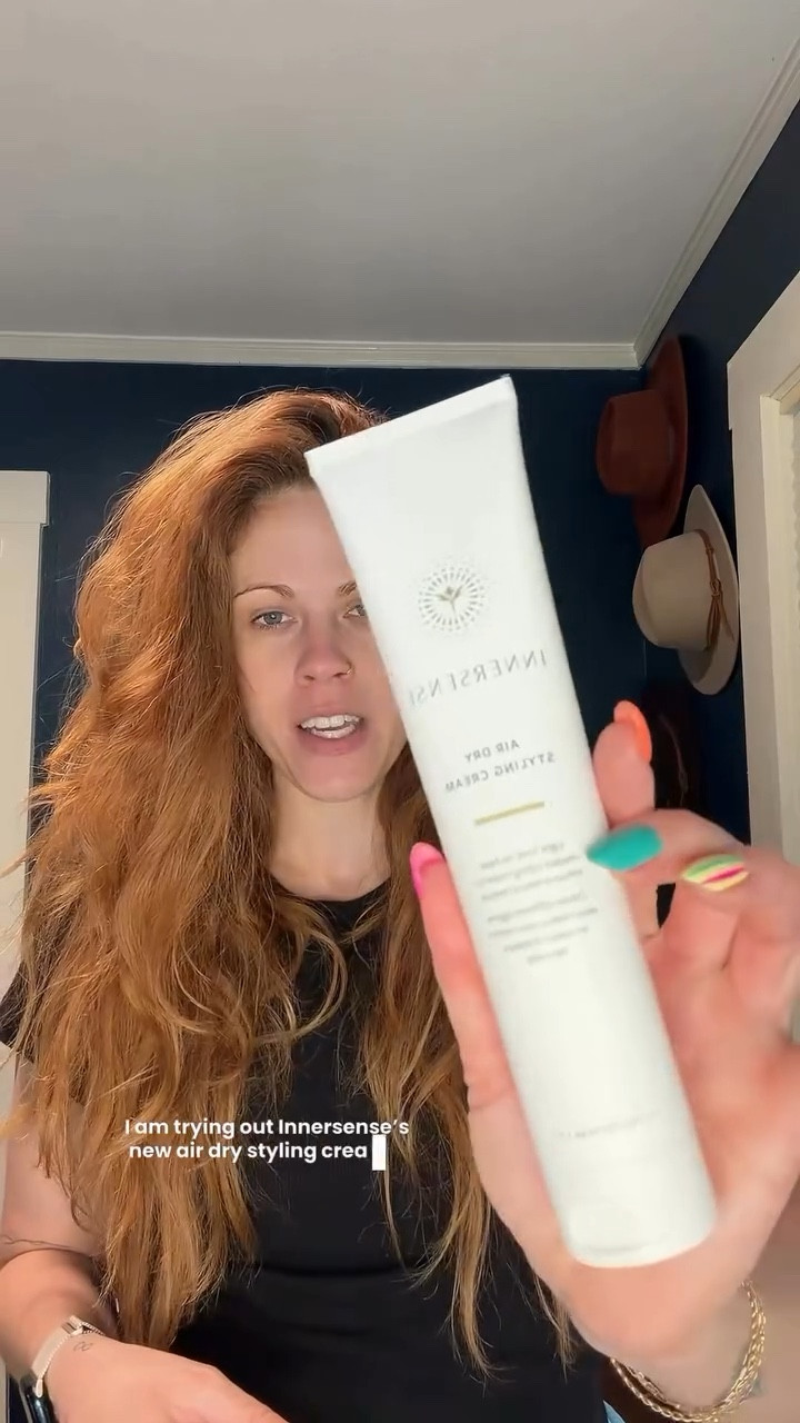 Here is my April Product of the month! Let’s see our Innersense Air Dry Cream does! #producttesting #producttest #producttrial #curlyproducts