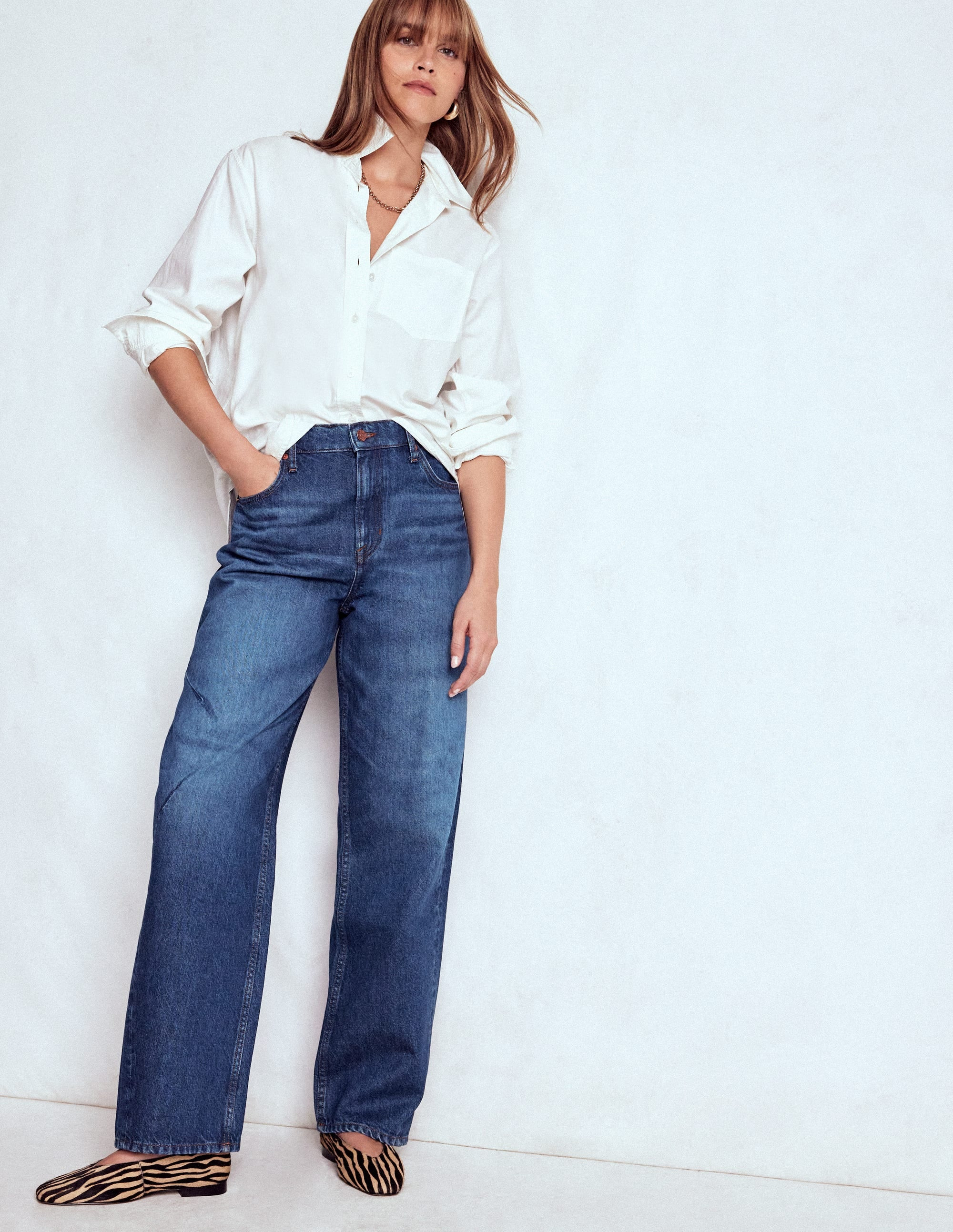 Barrel Jeans-Dark Vintage | Boden UK