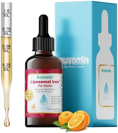 Nuvamin – Liquid Iron Drops for Women, Men, Adults, Pregnant, & Lactating. 2Fl.Oz,18mg of Eleme... | Amazon (US)