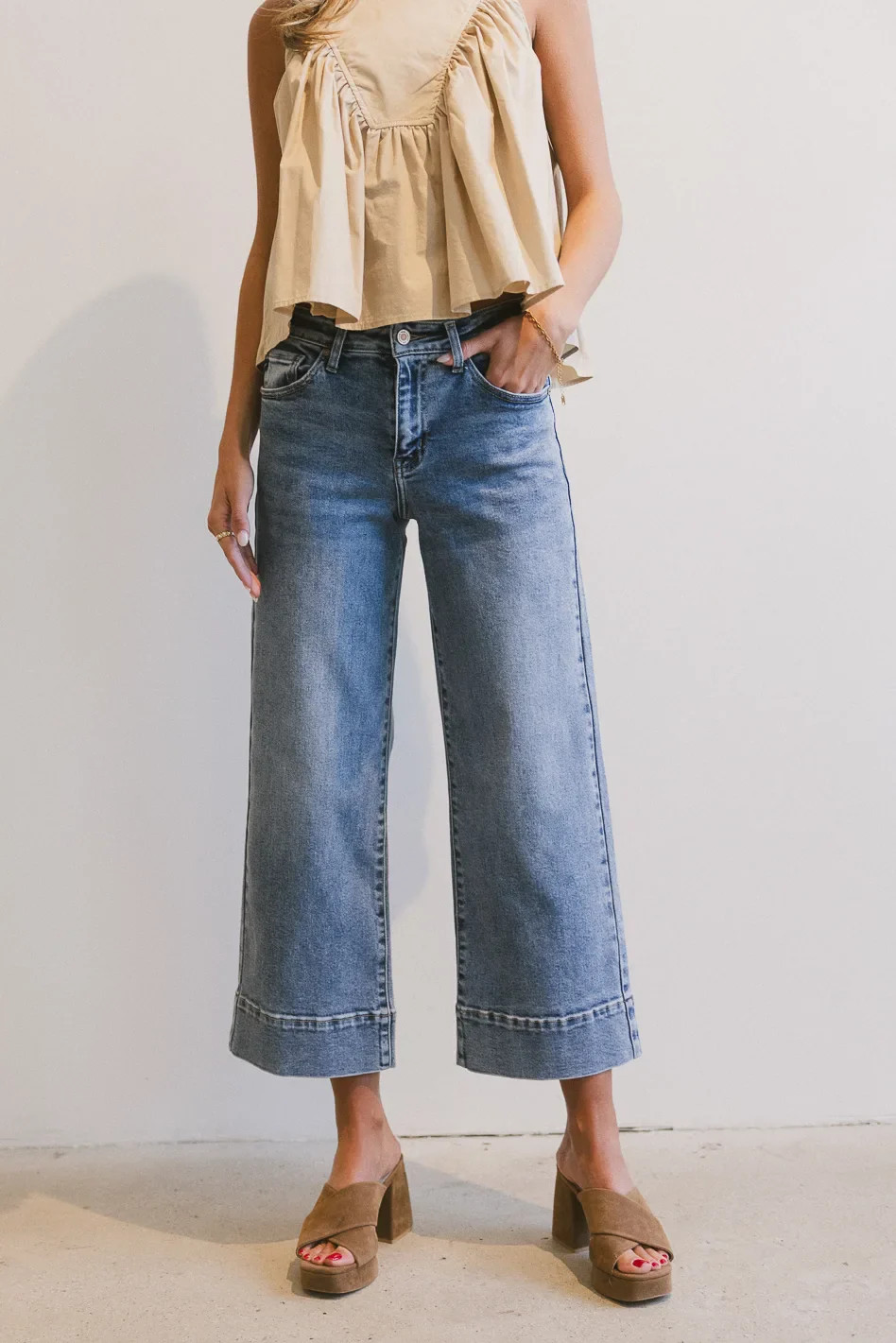 Torry Cropped Wide Leg Jeans - FINAL SALE | Böhme US