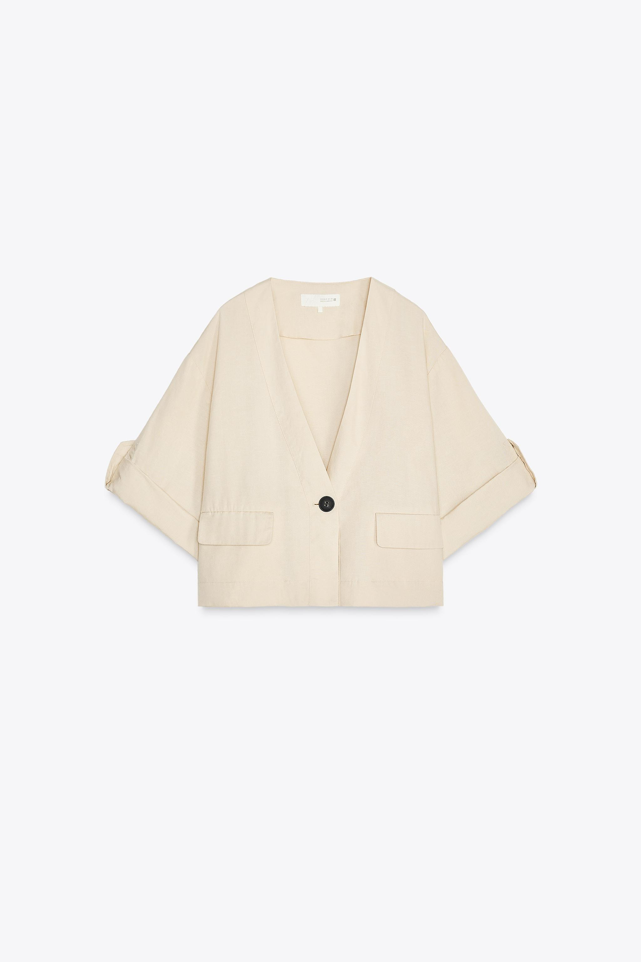 TURN-UP SLEEVE JACKET | Zara US
