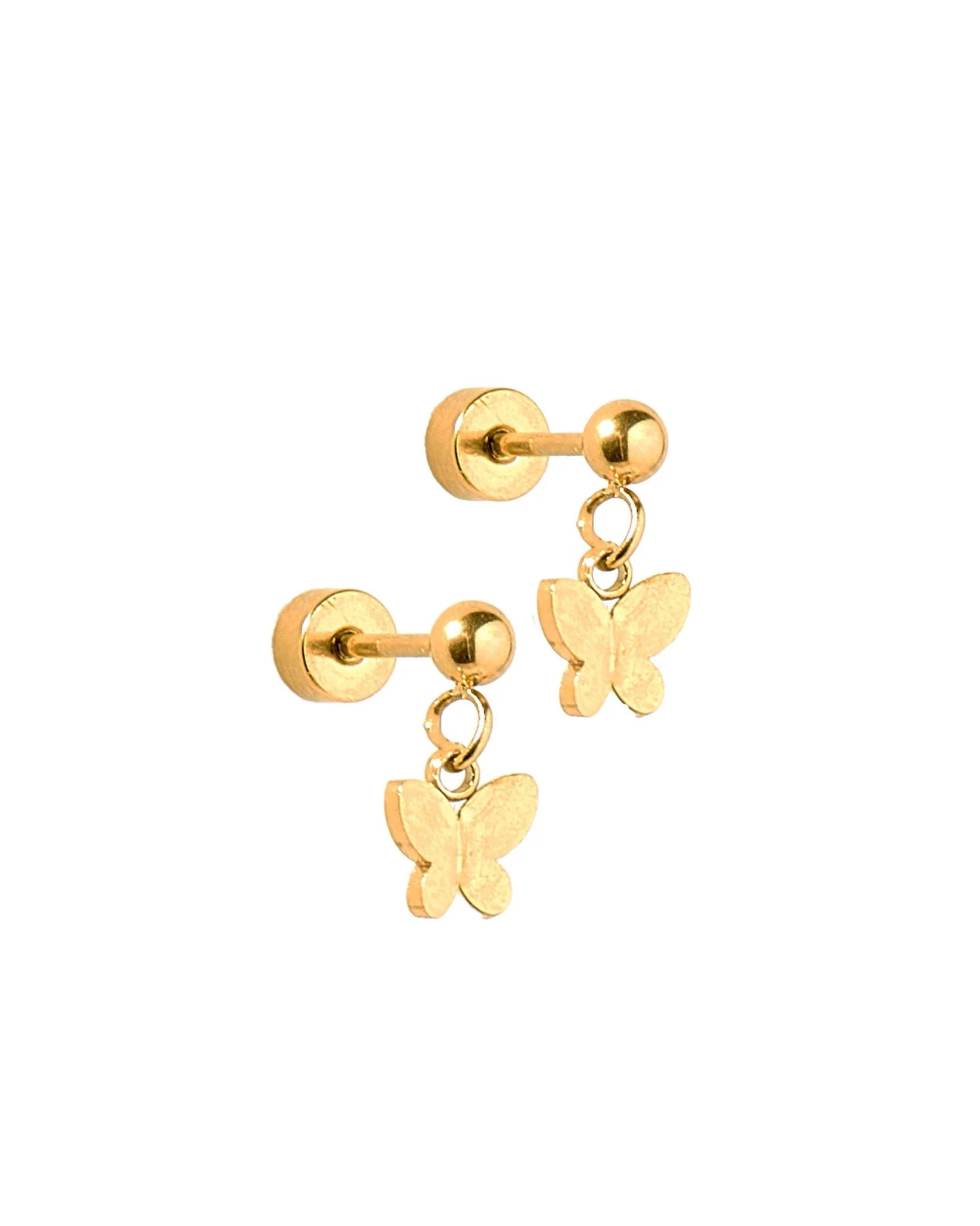 Screwback Stud Earrings - Millie Butterfly - Shop LINNY CO | LINNY CO LLC