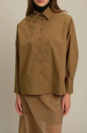 Howie Oversize Cotton Poplin Shirt | Nordstrom