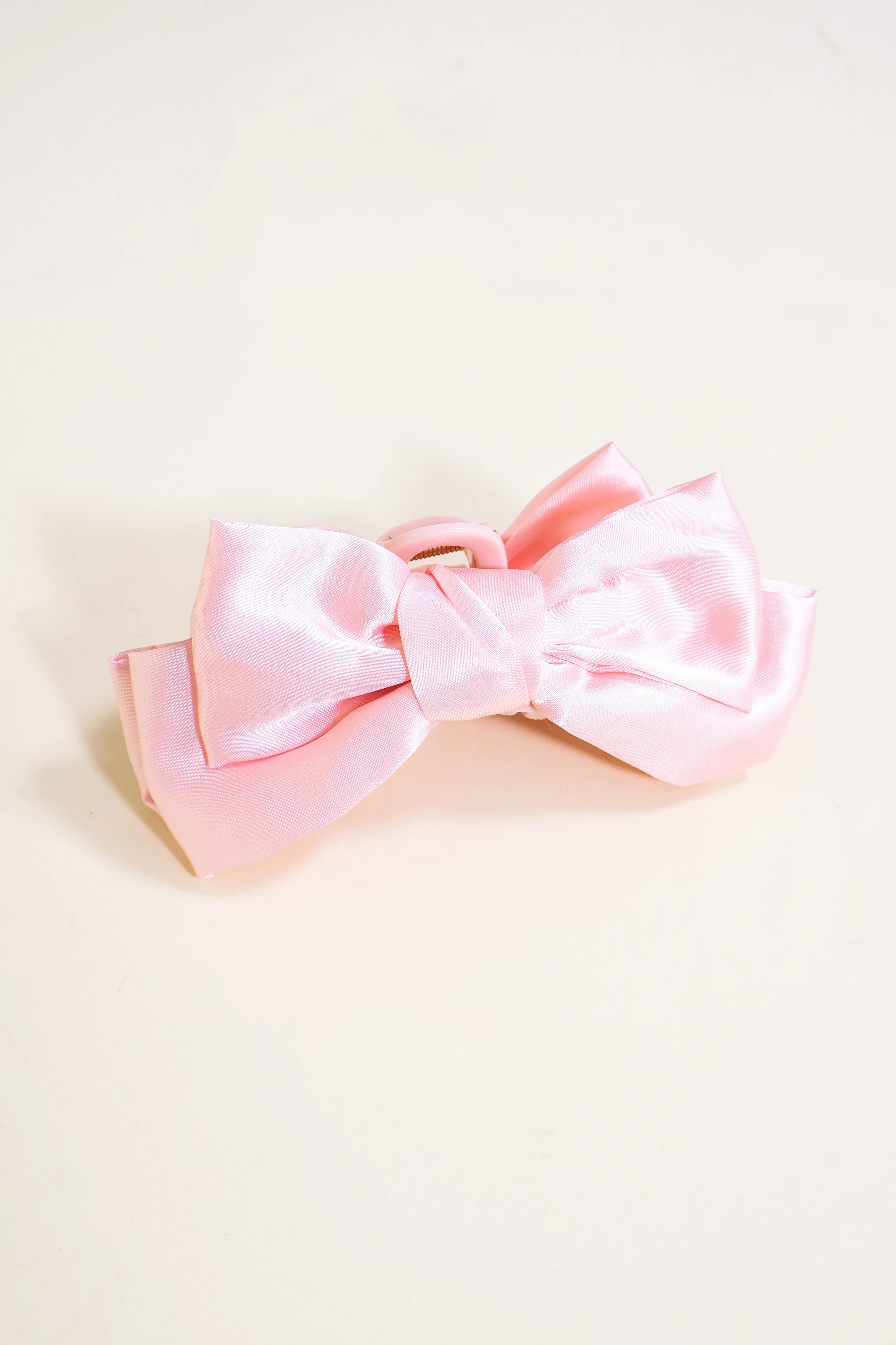 Double Bow Hair Claw - Pink | Bates Boutique 