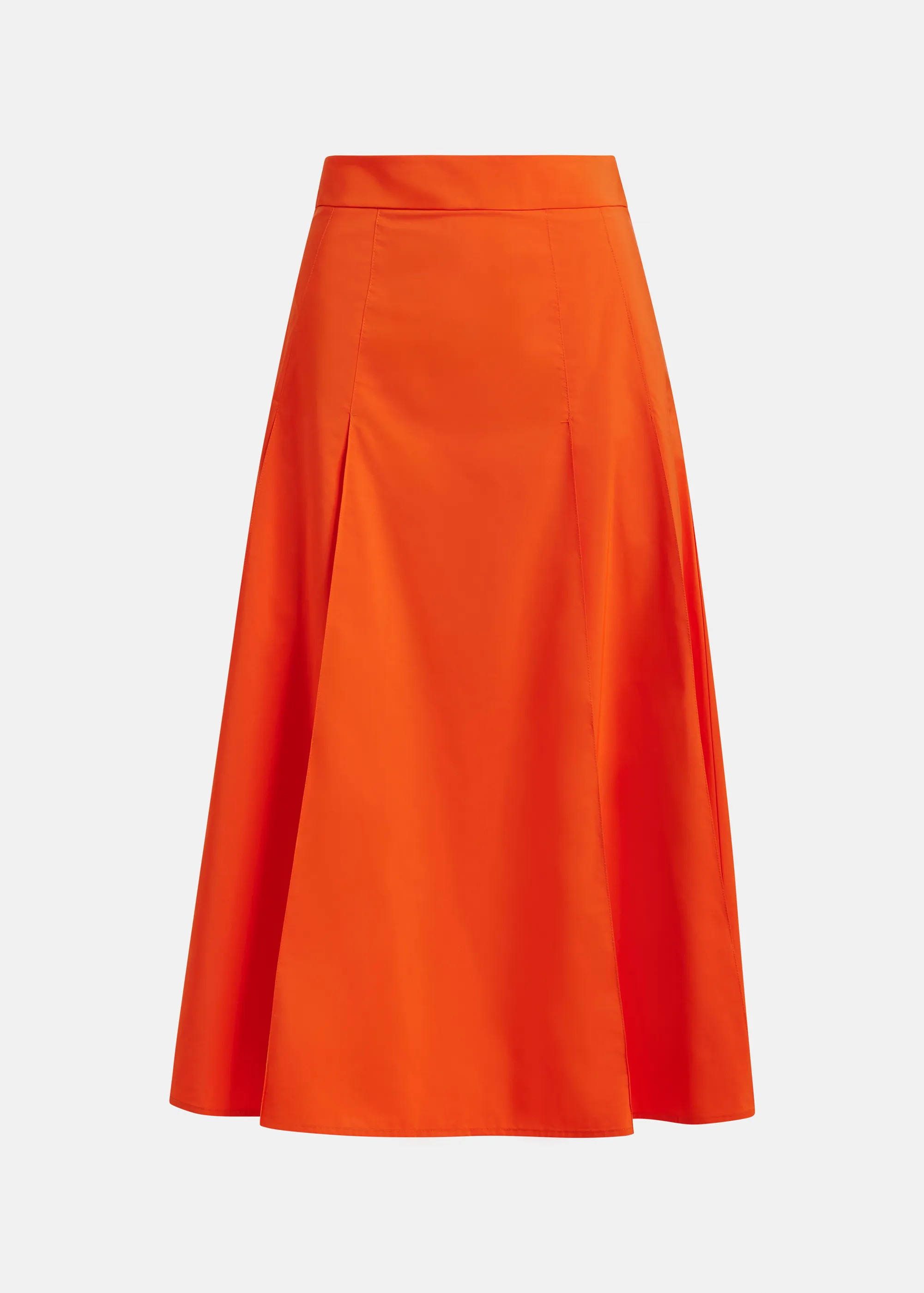 Orange a-line midi skirt | Essentiel Antwerp United States | Essentiel Antwerp