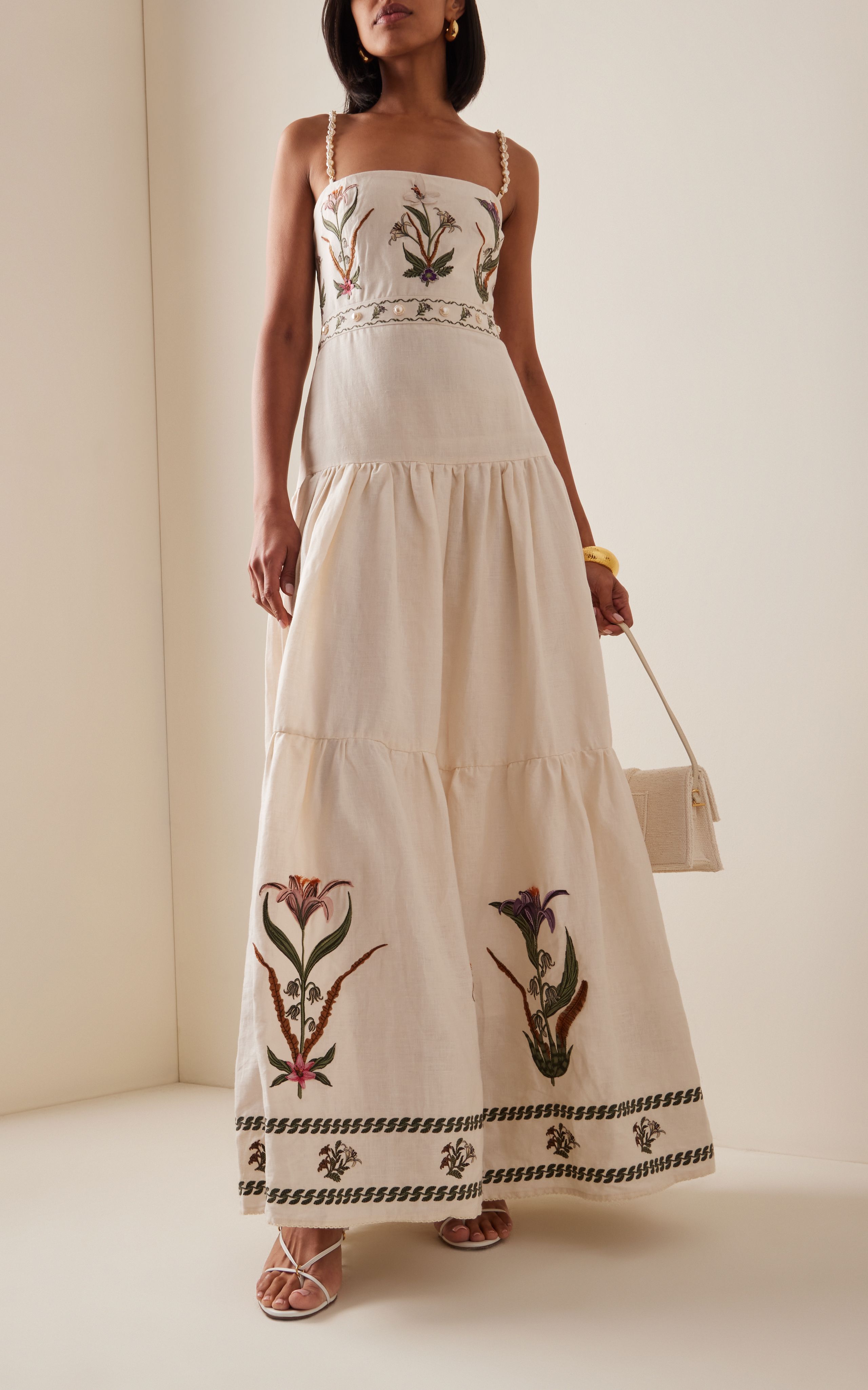 Lima Embroidered Linen Maxi Dress | Moda Operandi (Global)