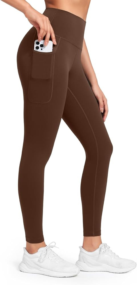 HeyNuts Pro Leggings with Pockets 25'', High Waisted 7/8 Workout Pants | Amazon (US)
