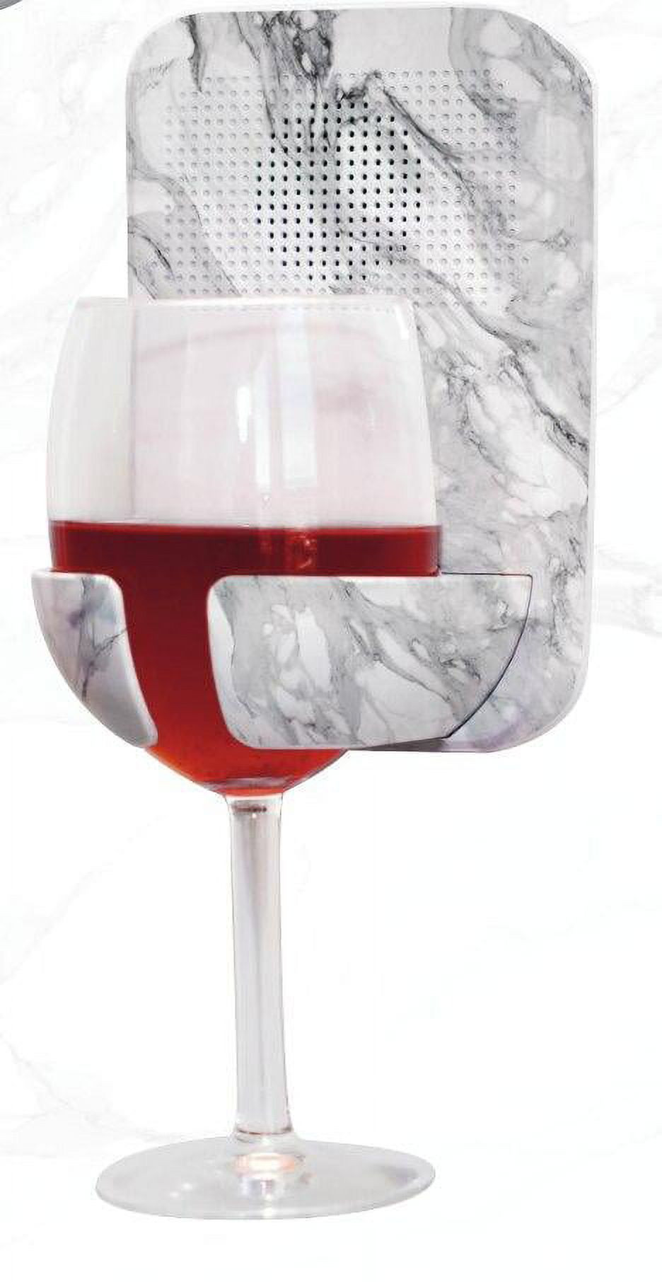 Gabba Goods Premium Bluetooth 5.0 Wireless Portable Shower/Bath Water Resistant Wine Glass Holder... | Walmart (US)