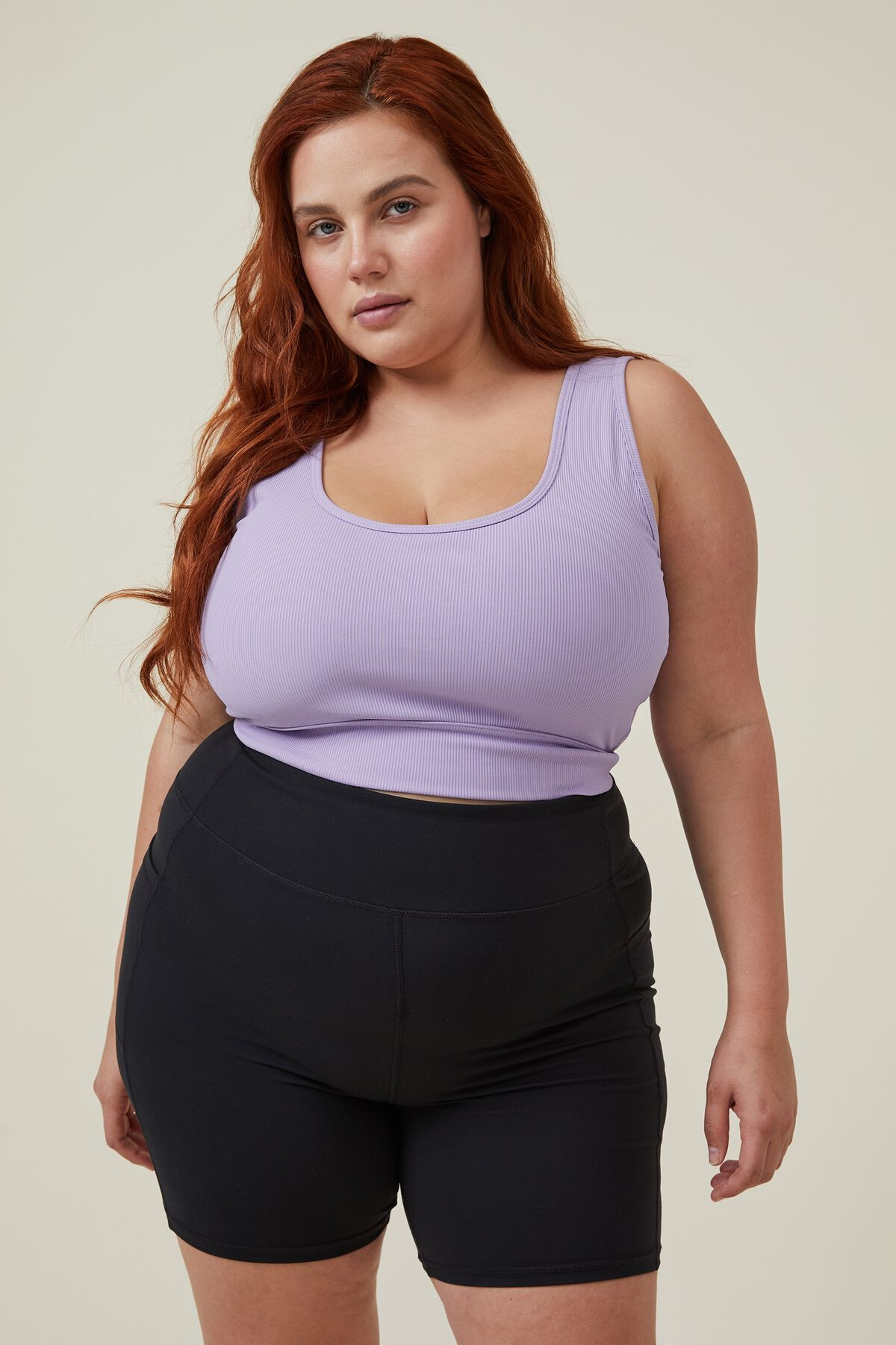 Curve Active Rib Crop Tank | Cotton On (US)