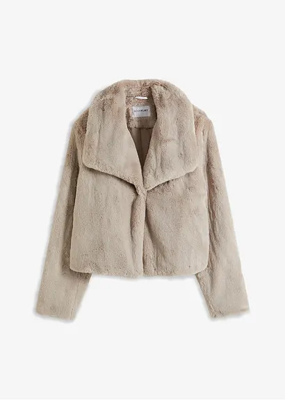 Fellimitat-Jacke | Bonprix DE