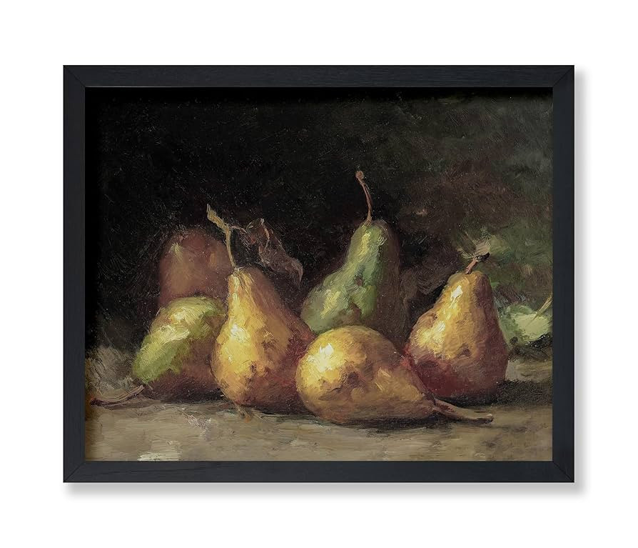 Poster Master Vintage Pears Painting Poster - Retro Fruit Print - Food & Drink Art - Moody Art - ... | Amazon (US)