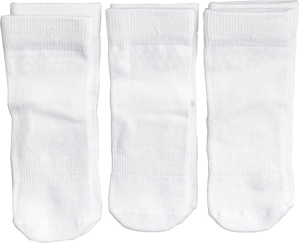 Squid Socks, Cloud, girls boys infant baby toddler unisex white socks that don’t come off - as ... | Amazon (US)
