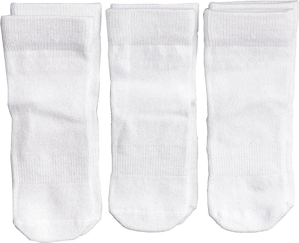 Squid Socks, Cloud, girls boys infant baby toddler unisex white socks that don’t come off - as ... | Amazon (US)