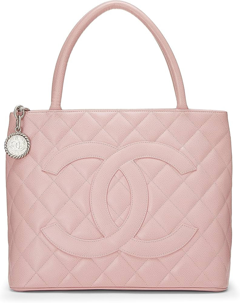 Amazon.com: Chanel, Pre-Loved Pink Quilted Caviar Medallion Tote, Pink : Luxury Stores | Amazon (US)