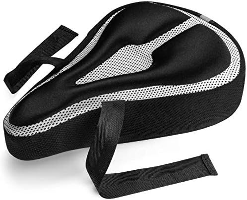 Padded Bike Seat Cushion Cover: Comfortable, Durable Gel Bicycle Pillow Pad for Mountain Bikes, R... | Amazon (US)