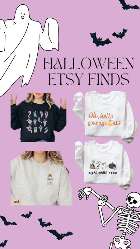 I’m literally obsessing with these!! 🎃👻🖤

Halloween. Halloween merchandise. Etsy. Crewnecks. Halloween crewnecks. 

#LTKfindsunder50 #LTKHalloween #LTKSeasonal