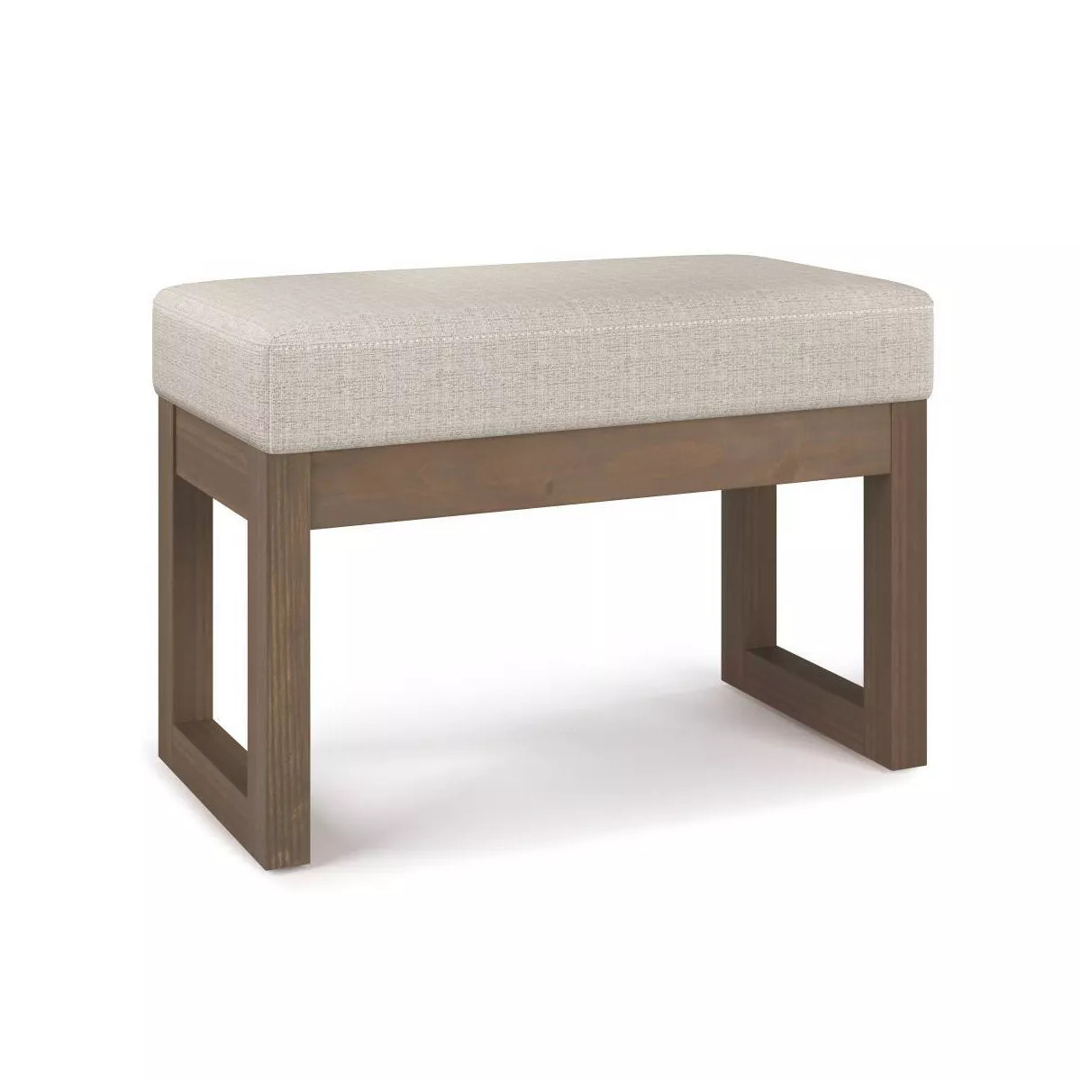 Small Madison Footstool Ottoman Bench Blue - WyndenHall: Modern Velvet Upholstery, Pine & Plywood... | Target