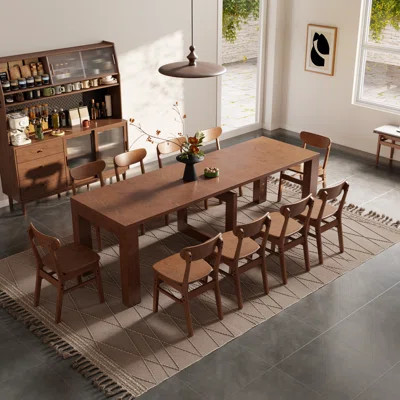 Extensible Solid Wood Dining Table | Wayfair North America